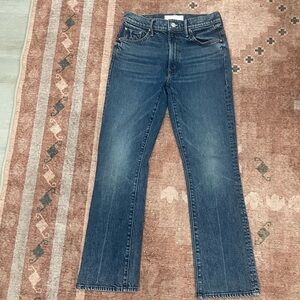 MOTHER Dark Blue Straight Leg Jeans